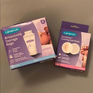 Lansinoh Milk Storage Bags + Soothing Gel Pads